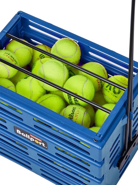 Tourna Ballport 80 Deluxe Ball Hopper Blue w/ Wheels