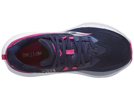 Saucony Hurricane 24\Womens Shoes\Navy/Fuchsia