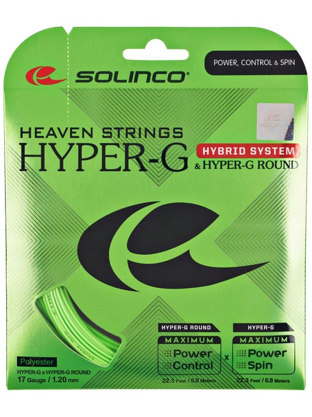 Solinco Hyper G 1.20mm & Hyper G Round 1.20mm Hybrid Tennissaite