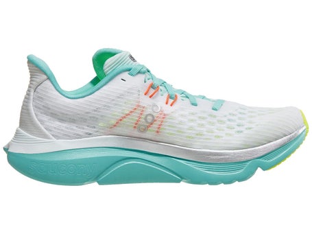Saucony Kinvara 16\Womens Shoes\White/Aqua