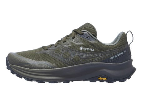 Saucony Peregrine 16 GTX\Mens Shoes\Fatigue/Ebony