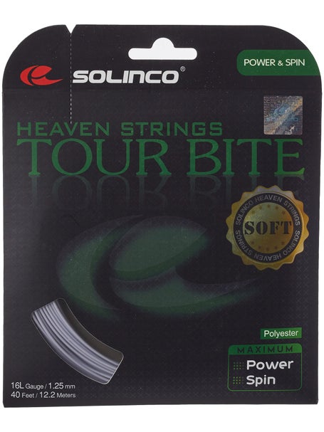 Solinco Tour Bite Soft - Tennis String - 17 Gauge (1.20), Racquet