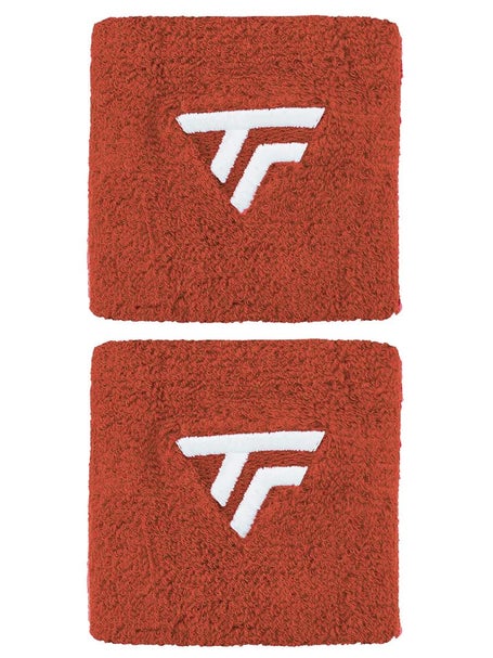 Tecnifibre 2-Pack Singlewide Wristbands Red