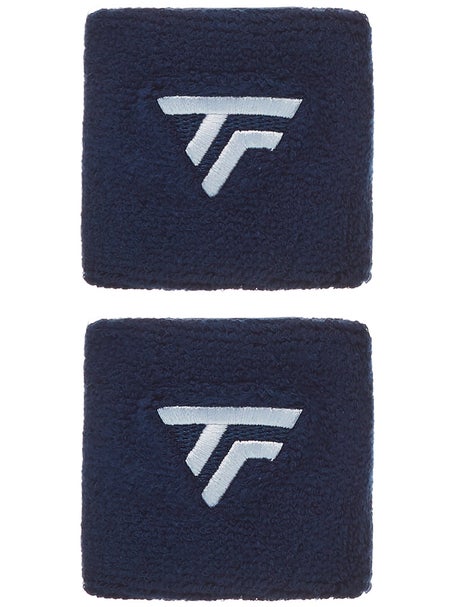 Tecnifibre 2-Pack Singlewide Wristbands Navy