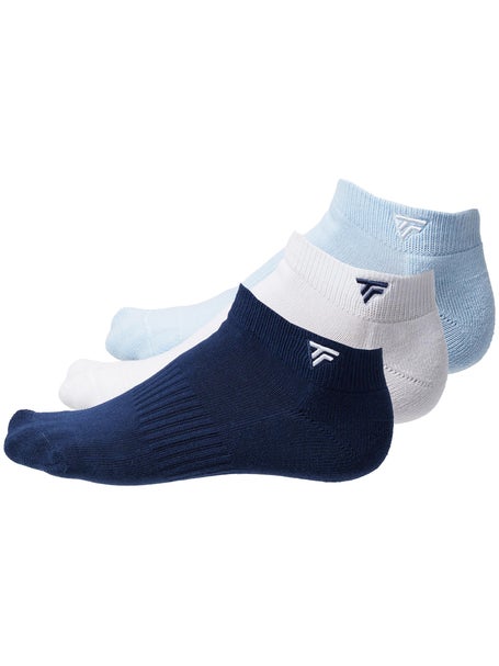 Tecnifibre 3-Pack Low Cut Socks White/Navy/Blue