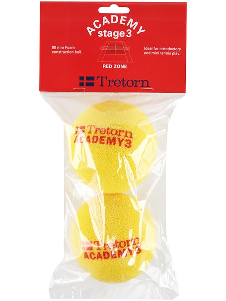 Tretorn Academy Red Foam 2-Ball Pack