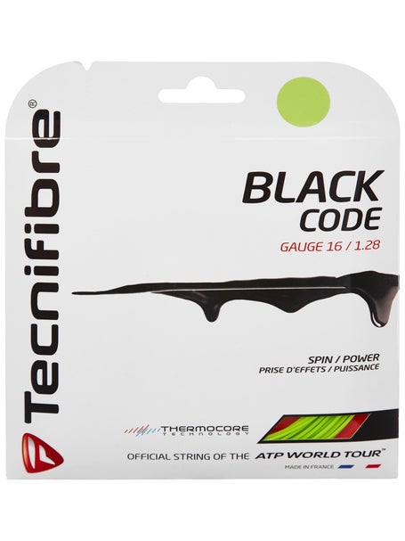 Set de cordaje Tecnifibre Black Code 1,28 Lime