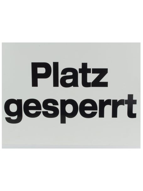 Tegra Sign Platz gesperrt