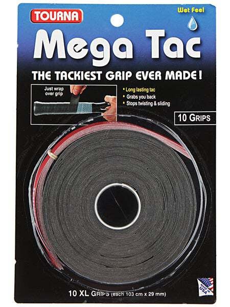 Tourna Mega Tac Griffband 10er Pack Schwarz