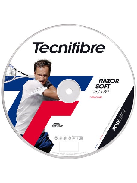 Bobine Tecnifibre Razor Soft 1,30 mm noir 200m