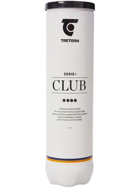 Tube de 4 balles Tretorn Serie+ Club Tennis