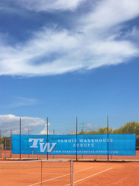 Tennis Wind Banner Classic 2mx12m Blue