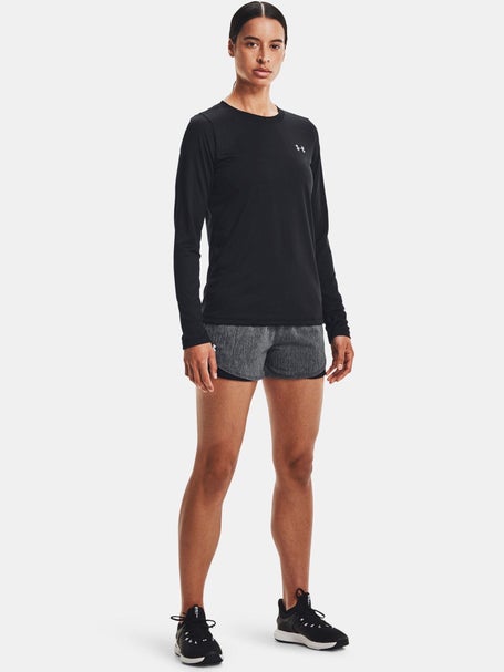 Under Armour Women's UA Play Up 2.0 Shorts Ash Taupe / Orange Dream XS.