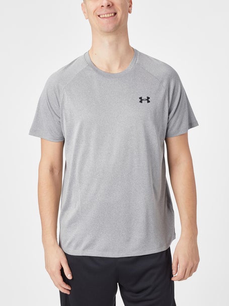 Men's Grey Under Armour Gym Tech T-Shirt