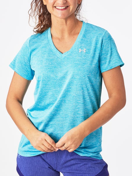 Camiseta Under Armour de cuello en V Tech Twist, Mujer