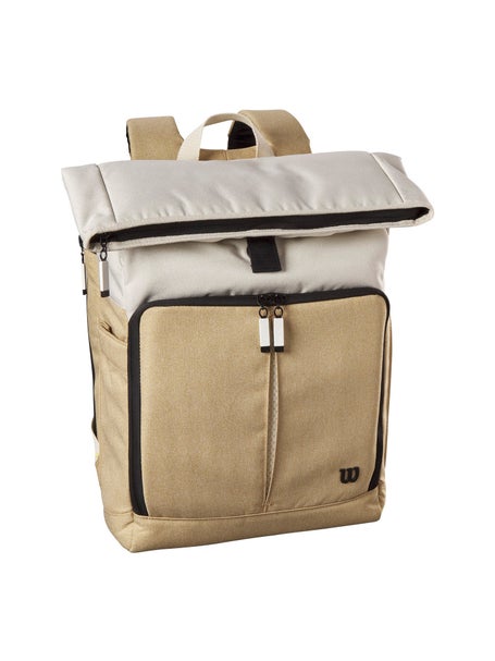 Wilson Foldover Backpack Bag (Khaki) Black