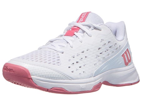 Wilson Rush Pro L JR White/White/Mauveglow Junior Shoe | Tennis ...