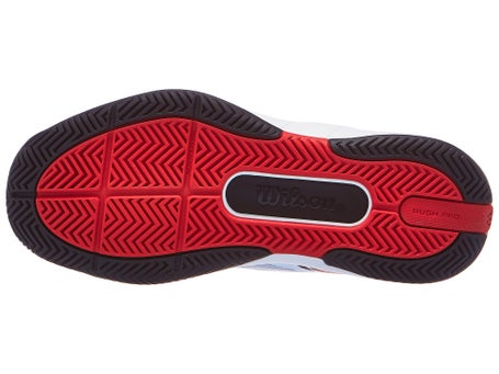 Wilson Rush Pro 5 JR\White/Red/Black Junior Shoe
