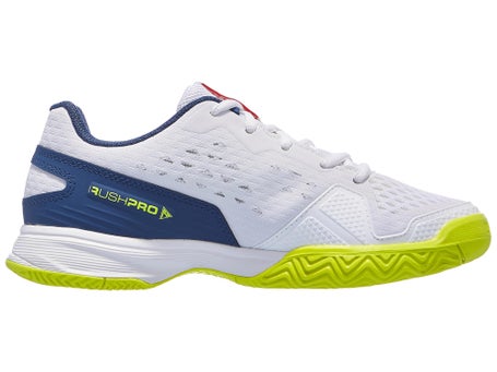 Wilson Rush Pro Ace JR L Kinder Tennisschuh Weiß Blau Gelb