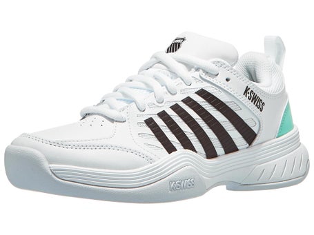 K Swiss Court Express TEPPICH Damenschuh Weiß Mint Schwarz