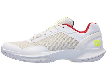 Wilson Hurakn Pro V2 Padel\Snow White/Yellow Mens Shoe