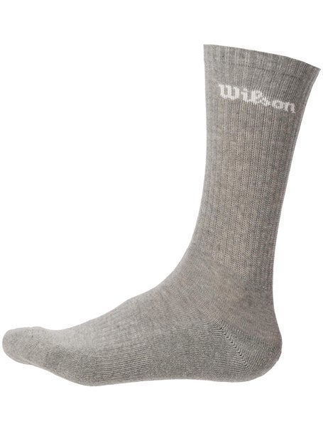Wilson Mens Logo Crew Socks 3-Pack Multi