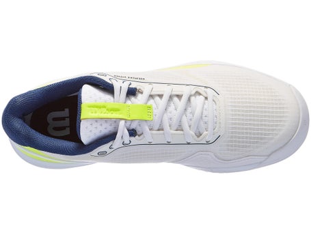 Wilson Rush Pro 5 Padel\Snow White/Yellow Mens Shoe