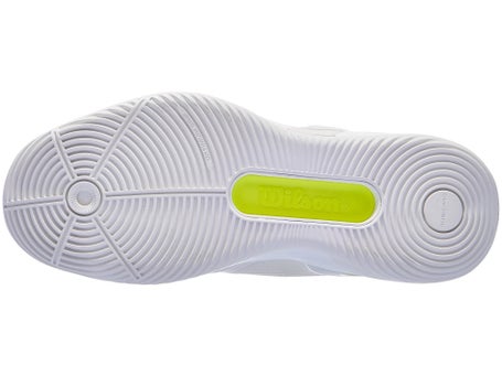 Wilson Rush Pro 5 Padel\Snow White/Yellow Mens Shoe