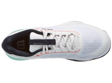 Wilson Rush Pro 5 AC\White/Bay/Coral Mens Shoe