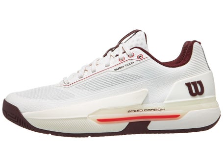Wilson Rush Tour 5 AC\White/Burgundy Men Shoe