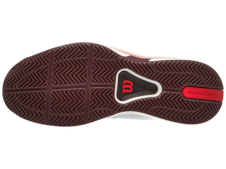Wilson Rush Tour 5 AC\White/Burgundy Men Shoe