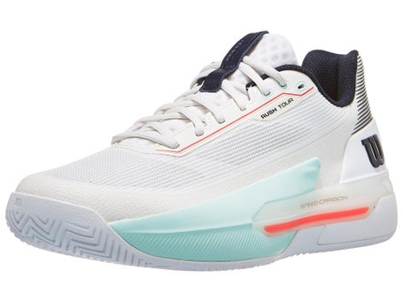 Wilson Rush Tour 5 AC\White/Bay/Coral Men Shoe