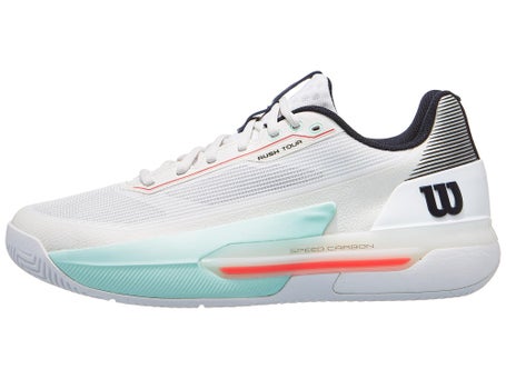 Wilson Rush Tour 5 AC\White/Bay/Coral Men Shoe