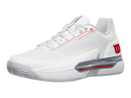 Chaussures Homme Wilson Rush Tour 5 Premium White Red TOUTES SURFACES