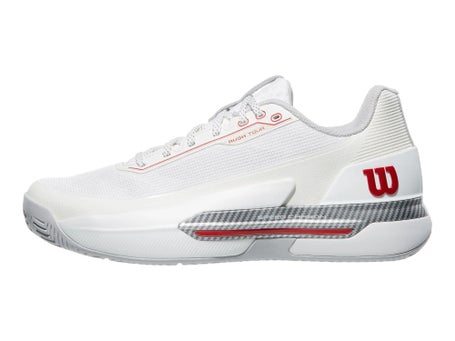 Chaussures Homme Wilson Rush Tour 5 Premium White Red TOUTES SURFACES