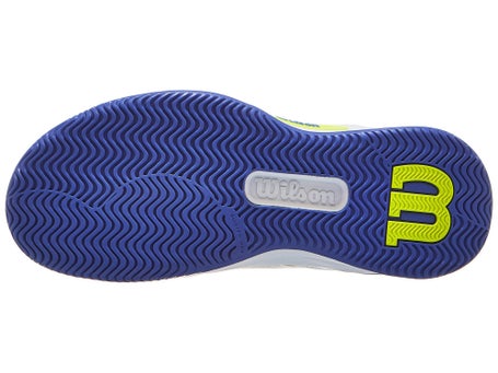 Chaussures Femme Wilson Intrigue Pro White Blue Yellow TOUTES SURFACES