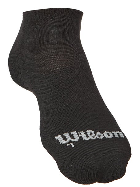 Wilson Unisex Kaos No Show Socks Black/Grey