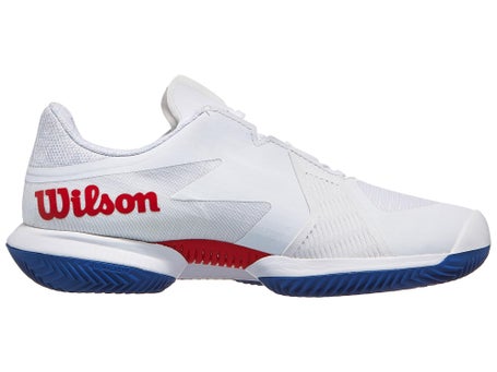 Scarpe Wilson Kaos Swift 1.5 Bianco Blu Rosso Donna TERRA BATTUTA