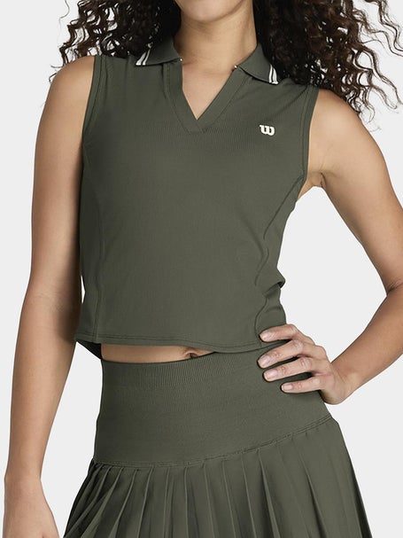 Wilson Womens Spring Rib Sleeveless Polo