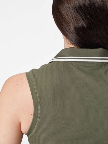 Wilson Womens Spring Rib Sleeveless Polo