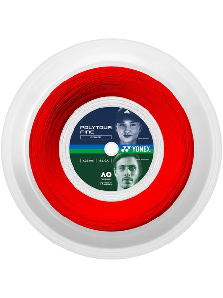 Yonex Poly Tour Fire 125mm Tennissaite 200m Rolle