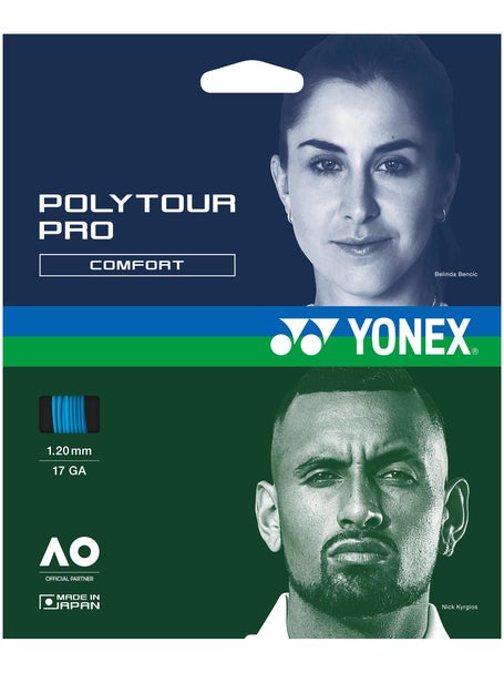 Yonex Poly Tour Pro 120mm Tennissaite 12m Set Blau