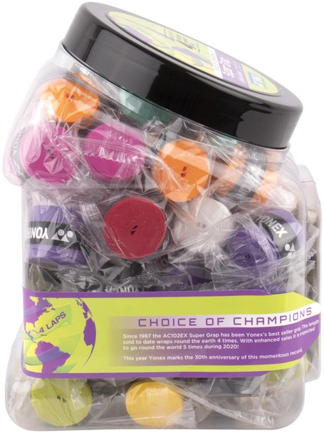 Yonex Super Grap Overgrip Bucket Assorted (60 pcs)