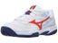 Mizuno Break Shot 5 SANDPLATZ Kinderschuh Weiß/Orange/Blau