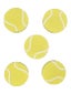 Racquet Inc 5-Pack Tennis Ball Erasers