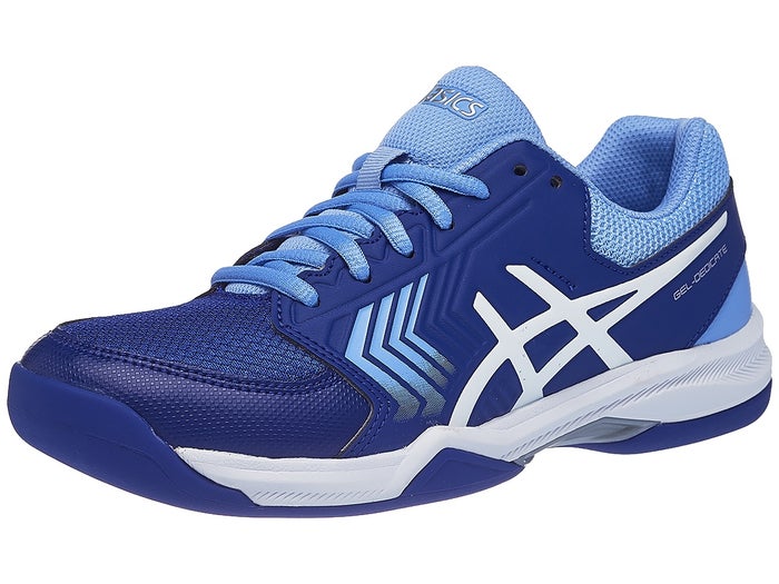Asics Gel Dedicate 5 Teppich Damen Tennisschuh Blau Weiss Tennis