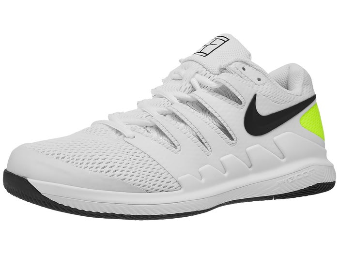 Nike Air Zoom Vapor X Herren Tennisschuh Weiss Schwarz Volt Tennis Warehouse Europe