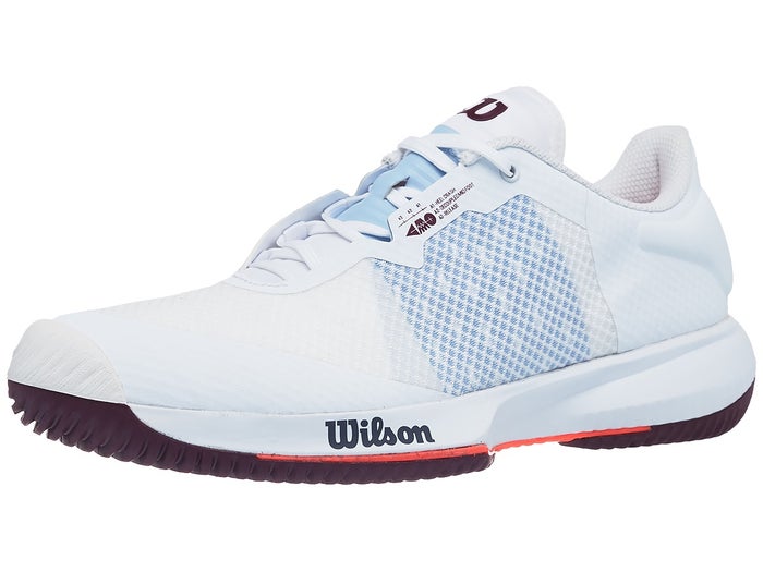 Chaussures Femme Wilson Kaos Swift Blanc/Bleu - Tennis Warehouse Europe