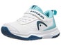 HEAD Sprint Velcro 4.0 White/Turquoise Junior Shoes