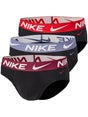Nike Men's Essential Micro 3-Pack Brief - Black/Red